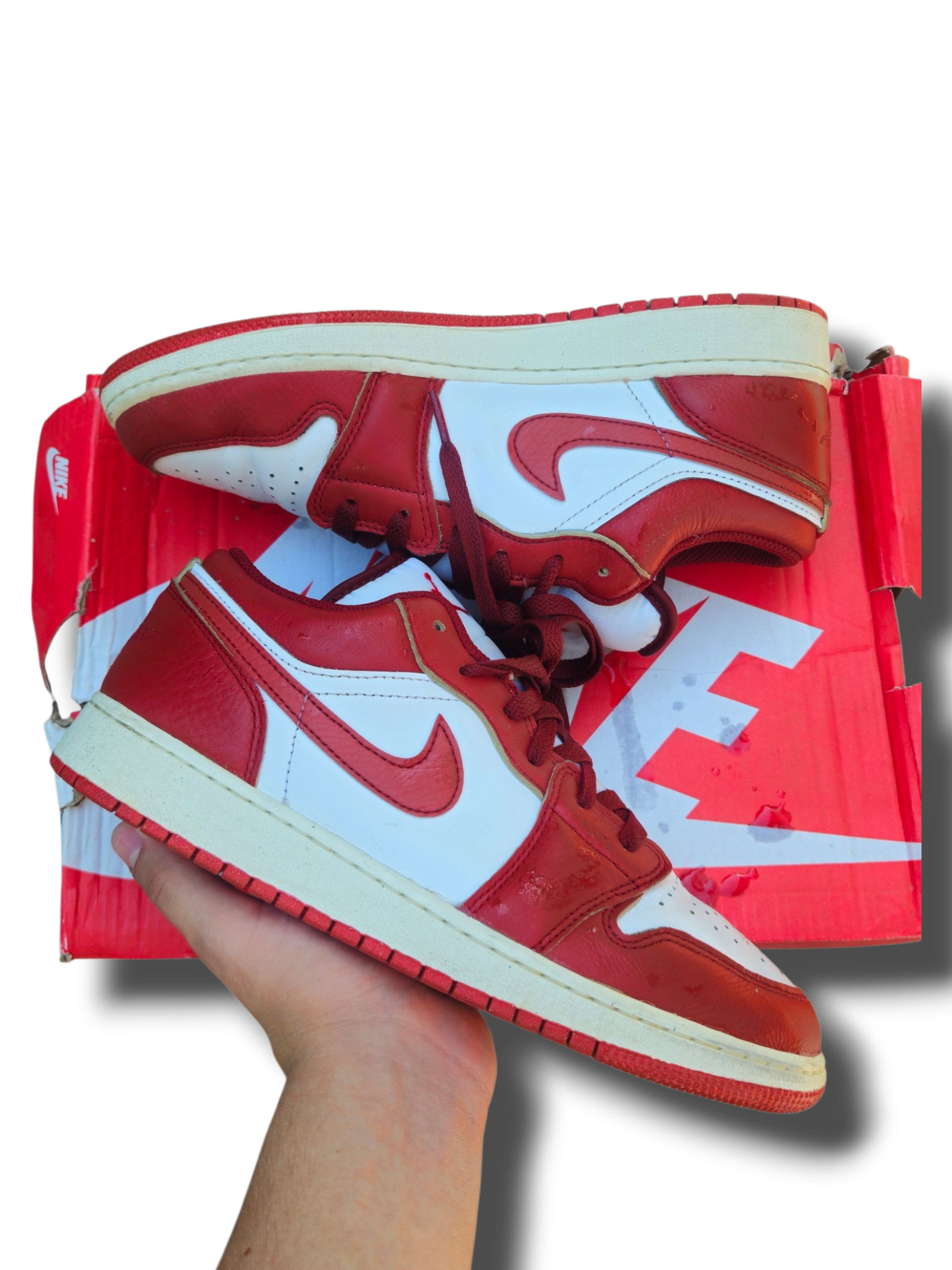 Jordan 1 Low Piros